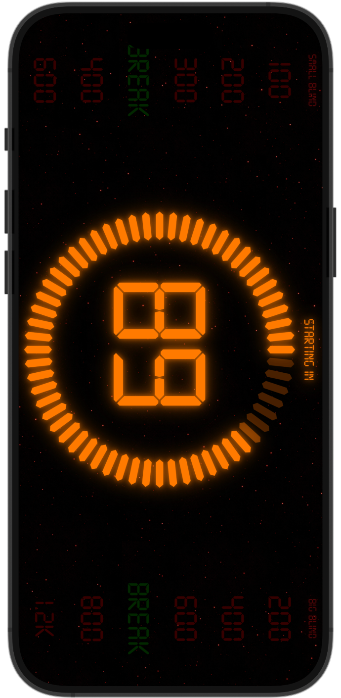 Scheduling a tournament start time on iPhone